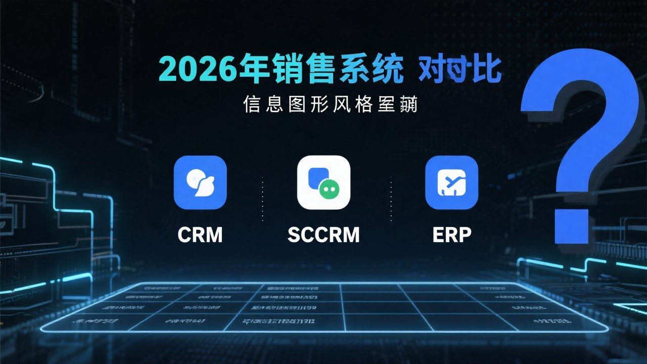 2026年销售系统软件比照：CRM、SCRM、ERP事实该选哪一个？？？？？？？