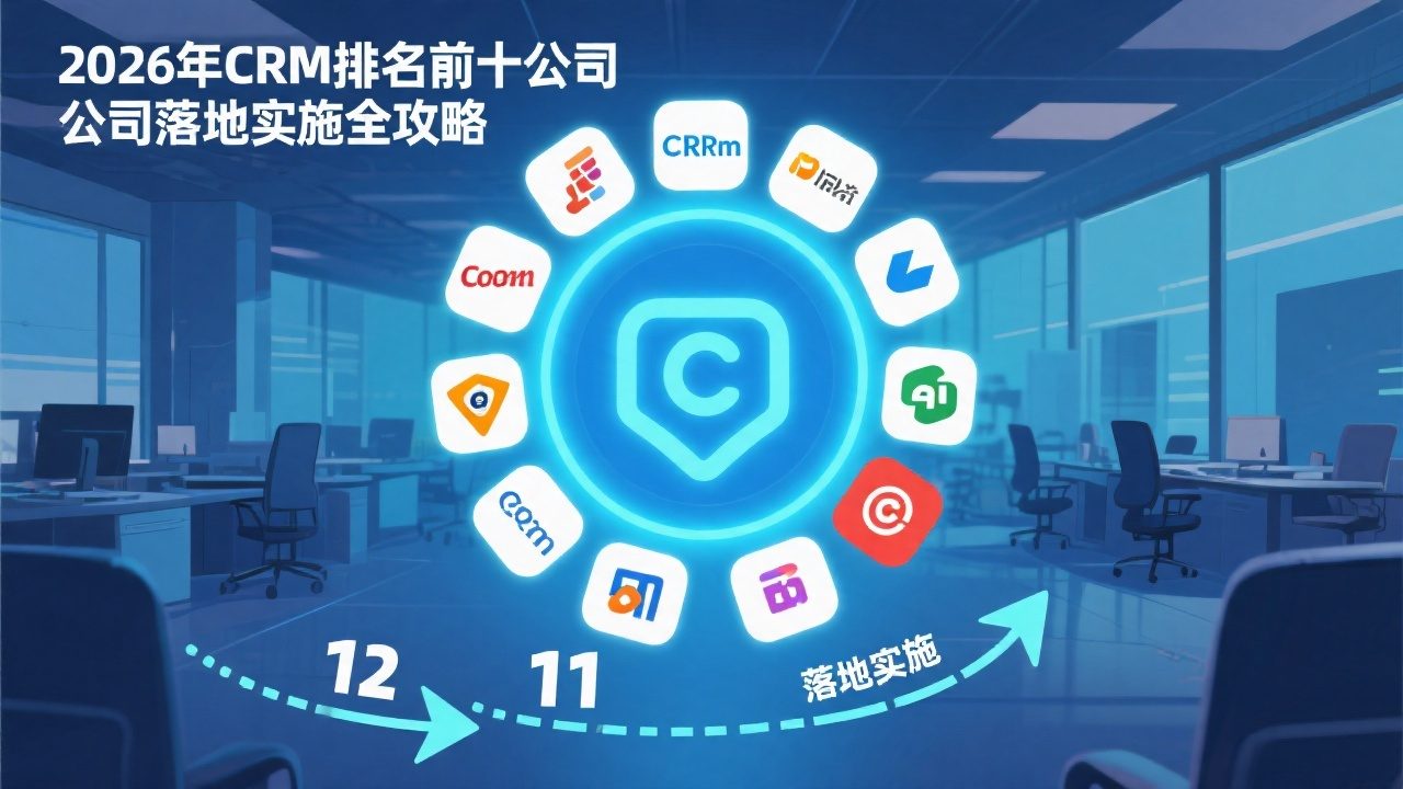 2026年CRM排名前十公司落地实验全攻略