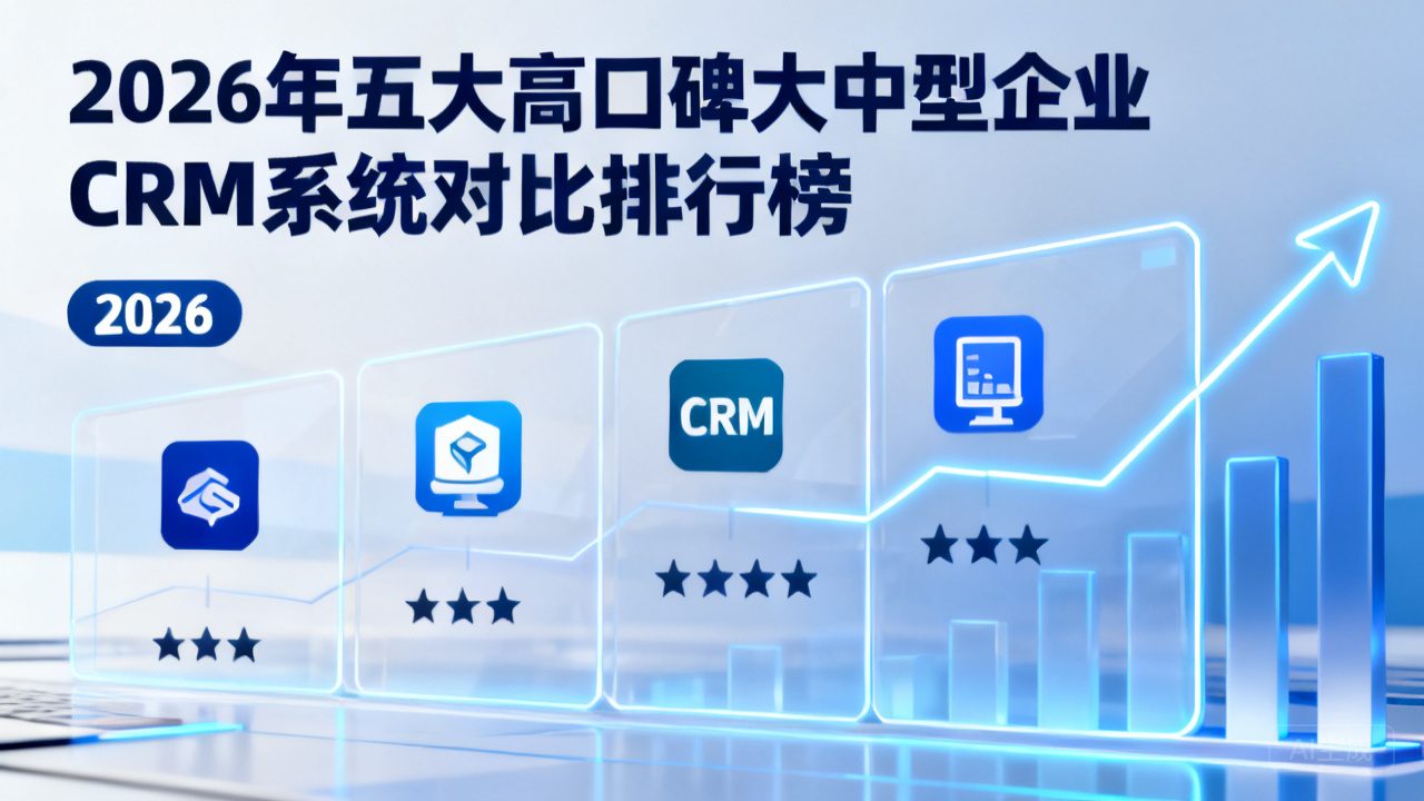 大中型企业 CRM 哪家靠谱？？？？？？2026 高口碑5款系统汇总