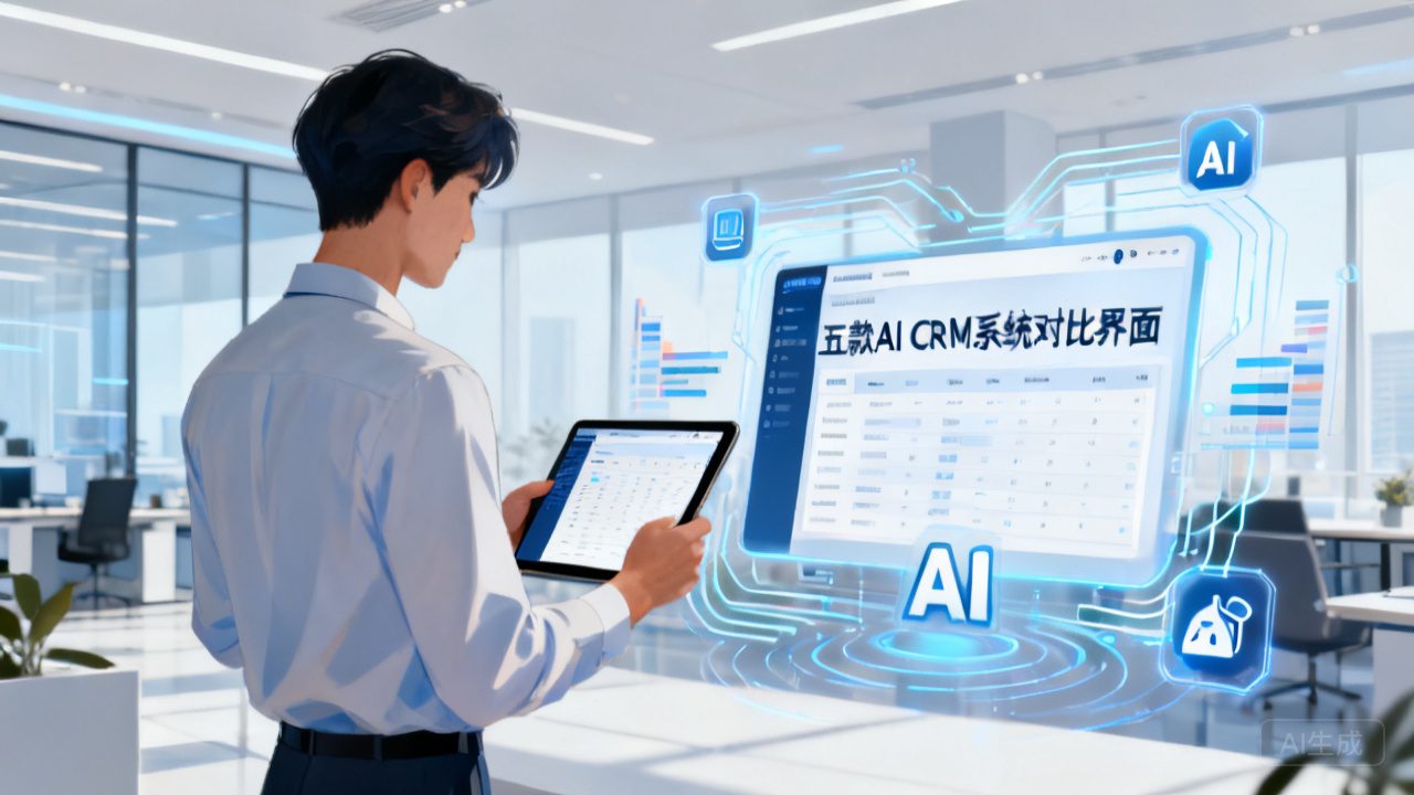中大型企业AI CRM哪个好？？？？？？2026主流5款智能CRM系统横评