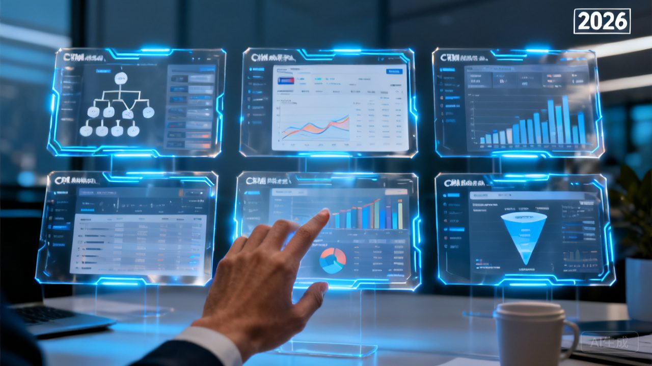 多维度比照 2026 年 8 款 CRM，，，，，，，，适配差别规模大中型企业