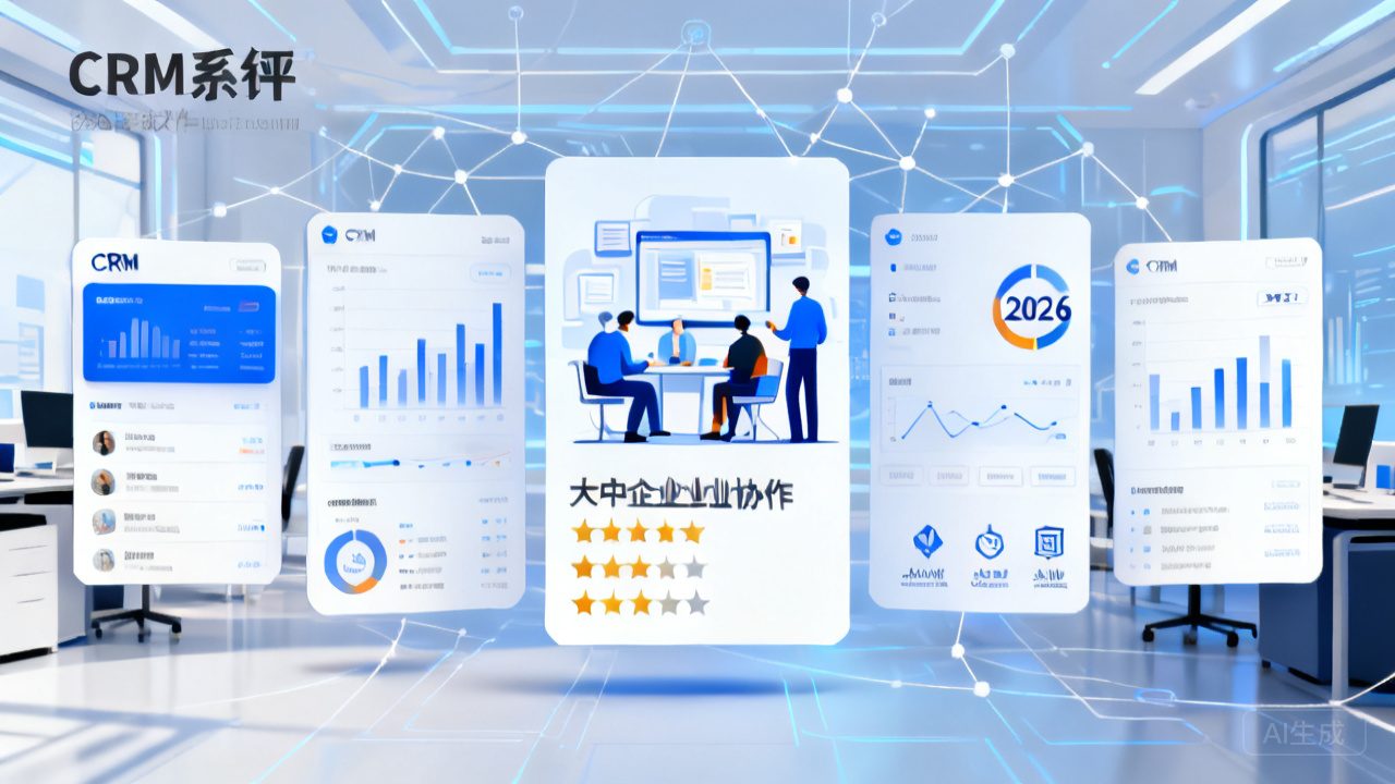 深度测评！2026年5款CRM系统比照，，，，，，，大中型企业适合哪款？？？？？