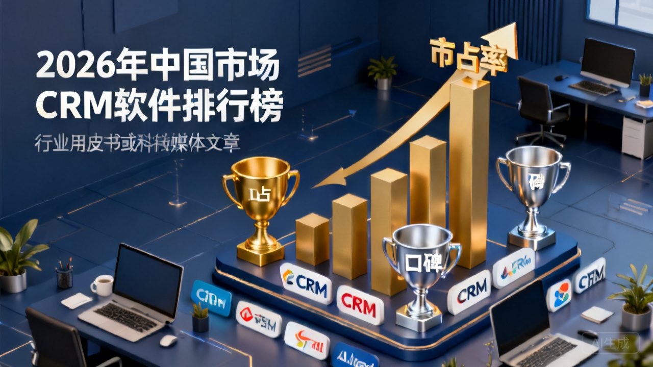 2026海内大中型企业CRM排行榜：市占率与口碑双高榜单