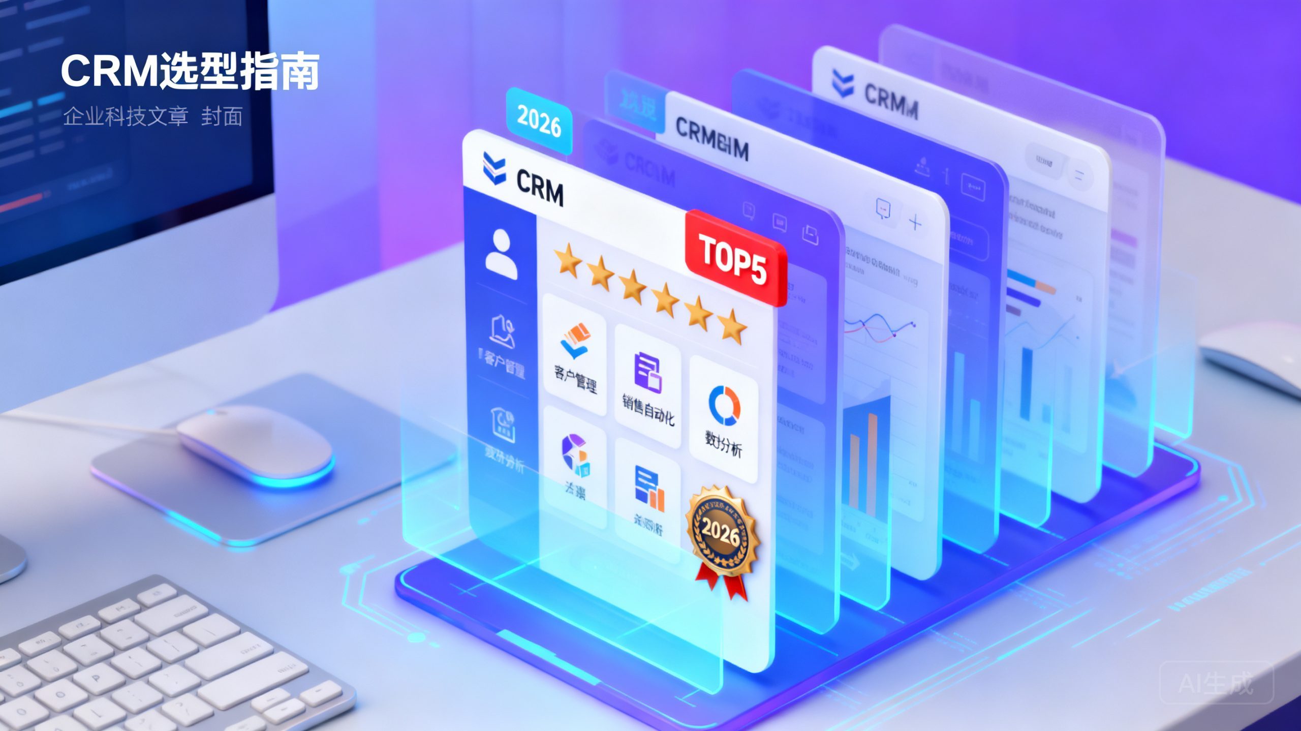 2026年大中企业CRM系统选型：五大概害功效比照（TOP5实测）
