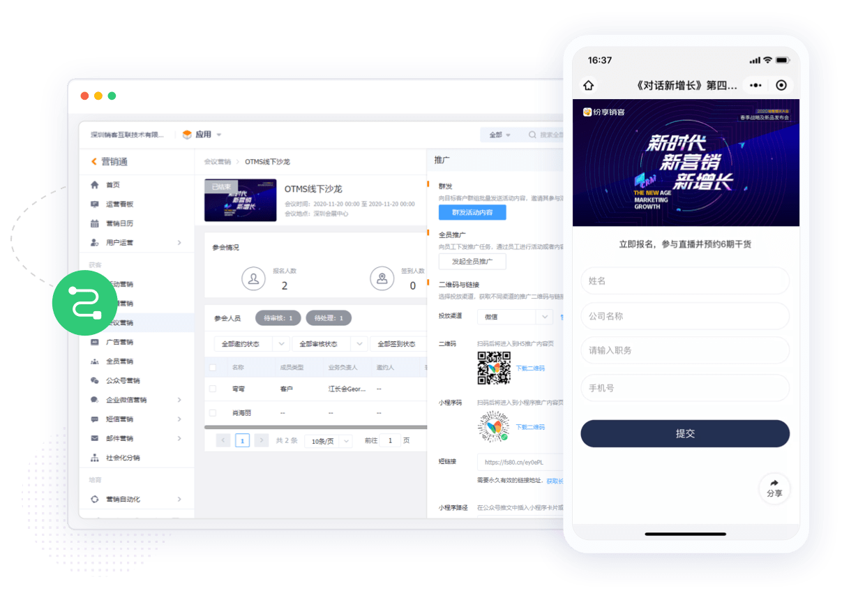 全渠道营销获客功效示意图