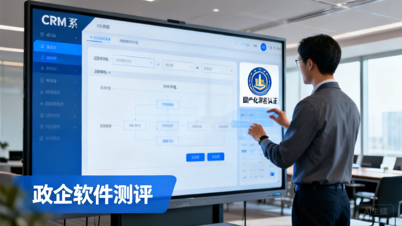 政企大型单位 5 款CRM 专项测评，，，，，流程审批、国产化兼容周全评测