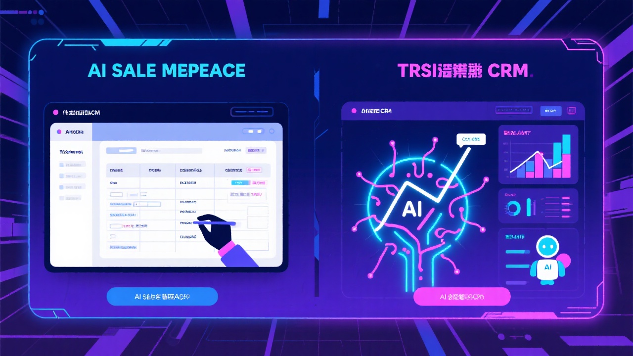 AI销售治理系统与古板CRM的焦点区别 